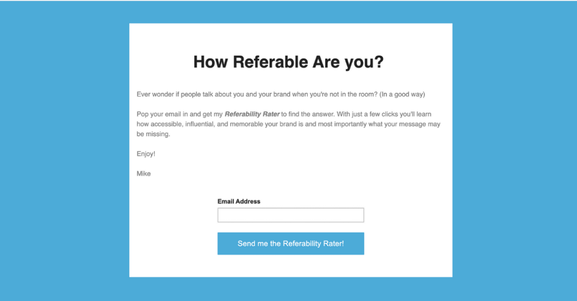 Referability Rater